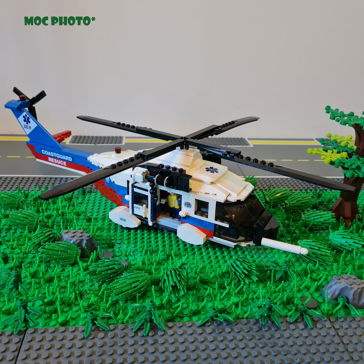 Coast Guard Rescue Helicopter — Brick Block Army
