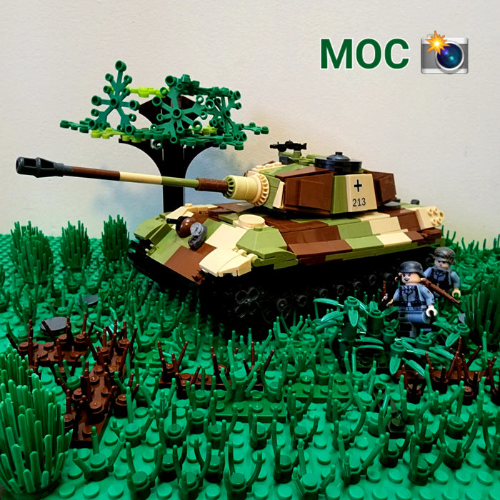 WW2 German King Tiger brick built kit MOC