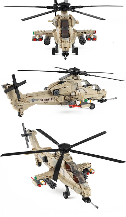 PLAGFAF WZ-10 Attack Helicopter building kit