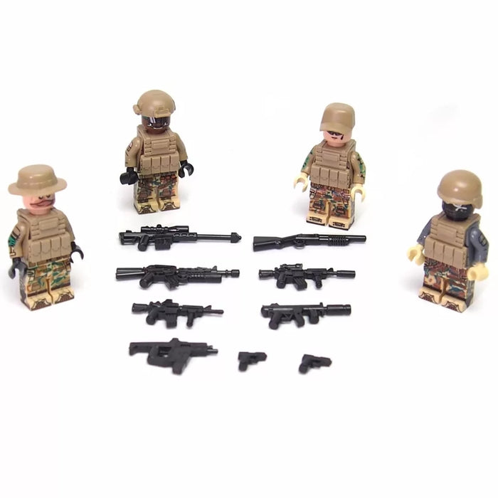 American Army minifigures building block toys