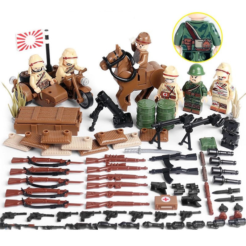 WW2 Armed Forces of Japan Squad x6 — Brick Block Army