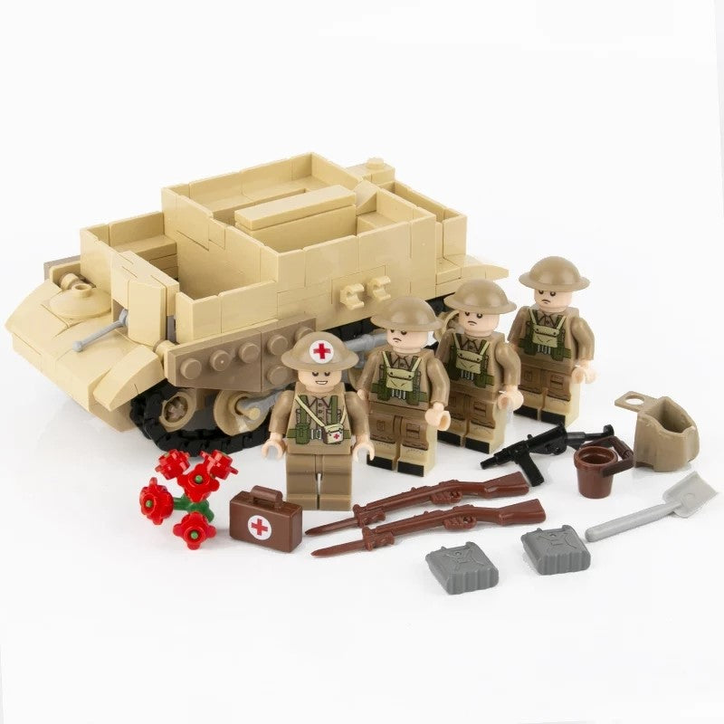 WW2 British Universal Carrier and infantry support 