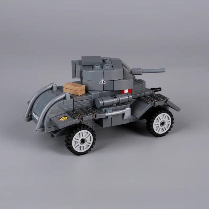 WW2 British T17E1 "Staghound" Armoured Vehicle brick built kit