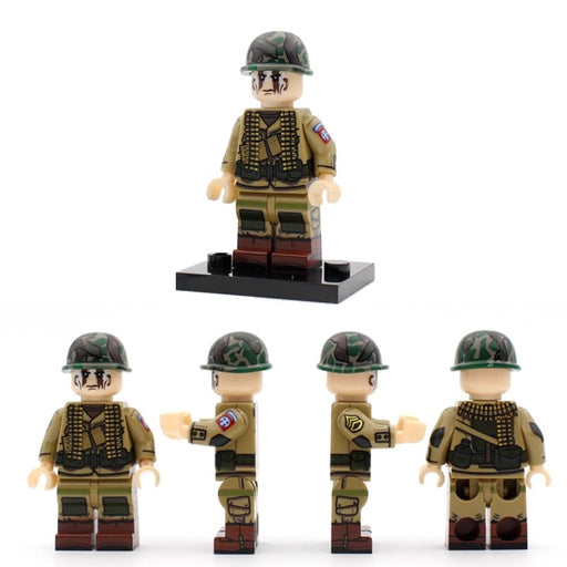 Custom ww2 82nd airborne paratroopers custom figures brickblockarmy