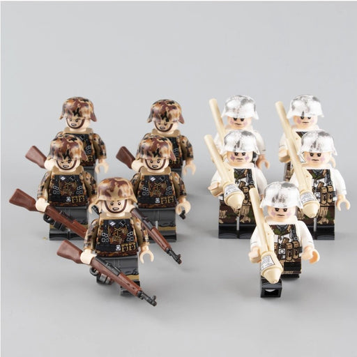 WW2 German Infantry with Erbsenmuster/ Splittertarnmuster Camouflage x10