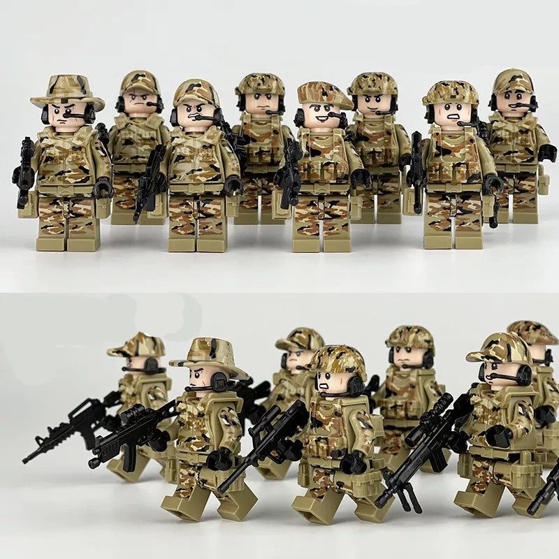 Special Forces Desert Detachment x8 — Brick Block Army