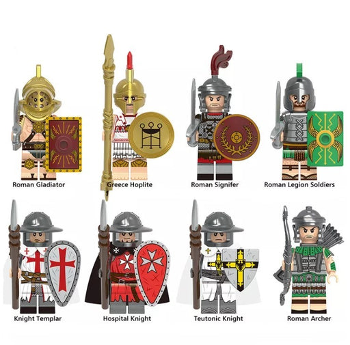 Roman soldiers+ Ancient Greece and Soldiers of the Catholic Orders x8