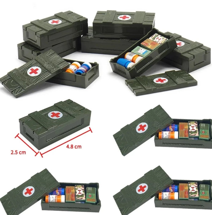 Military First Aid / Supply Crates x2