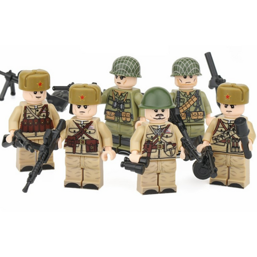WW2 Soviet 1st Army custom brick figures