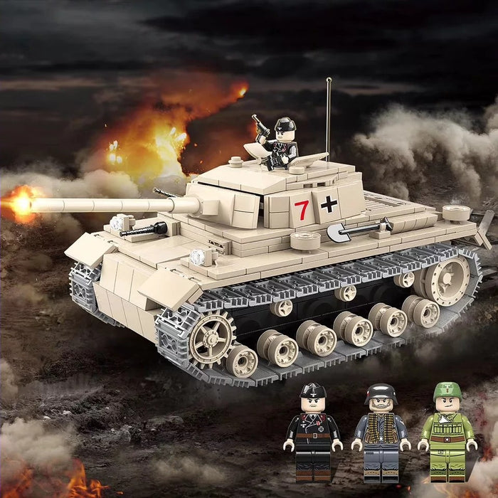 Panzer 3 medium tank brick built kit