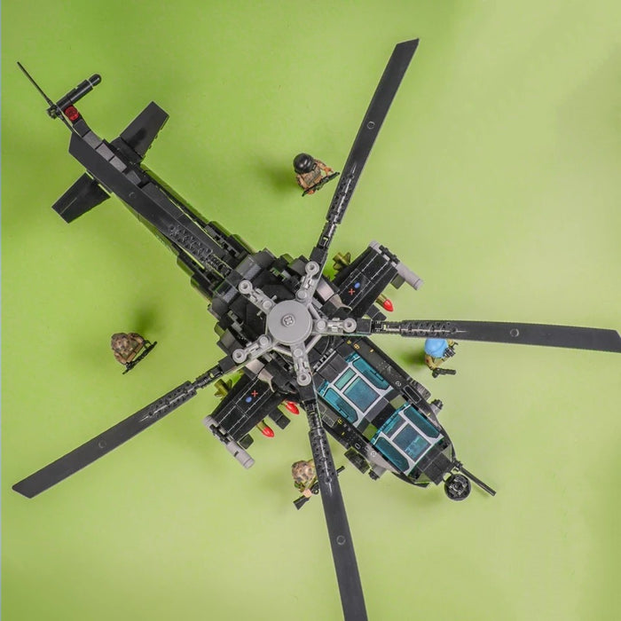 top view of the PLAGFAF CAIC Z-10 Attack Helicopter