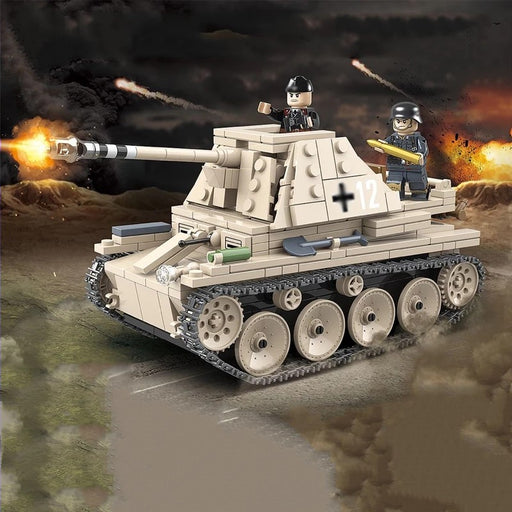 WW2 Marder 3 tank destroyer in action