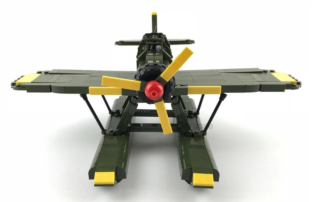compatible lego Ar 196 biplane