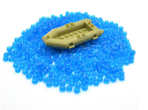 custom brick build blue pieces