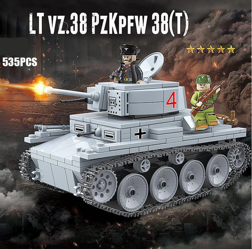 compatible lego panzer 38(t) tank