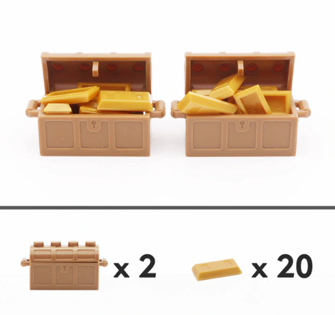compatible bricks and blocks gold 