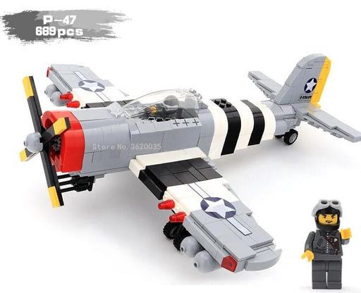 custom lego P-47 Republic thunderbolt 