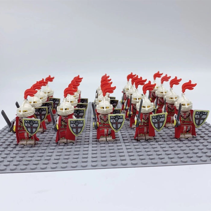 compatible lego army crusader knights figures