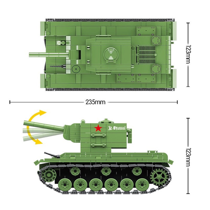 WW2 KV-2 Soviet Heavy Army Tank
