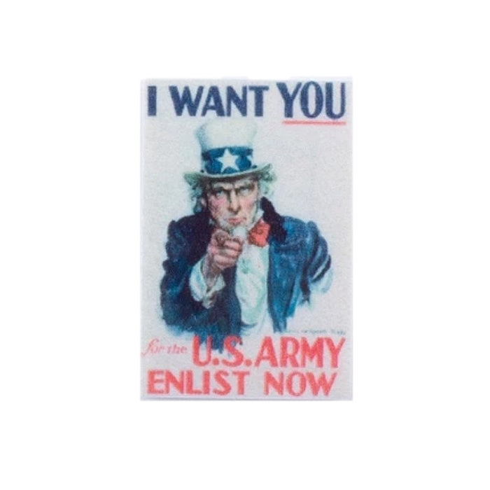 USA I want you propoganda poster 2 x 3 tile