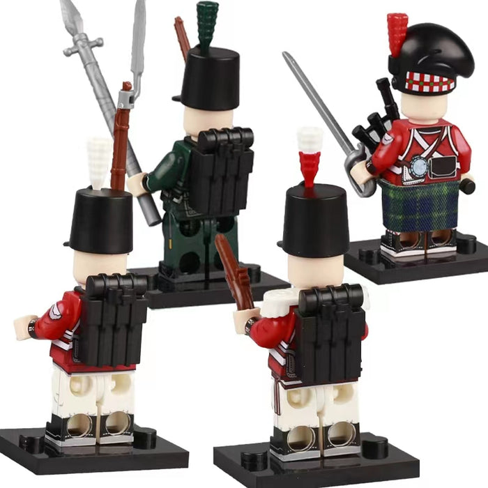 Napoleonic Era Bitish Infantry x4 custom figures