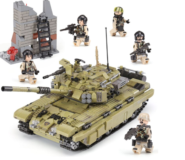 compatible brick built army tank
