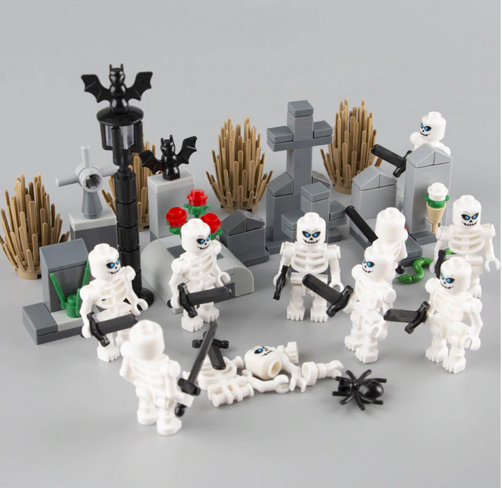 MOC Skeleton Halloween Scene