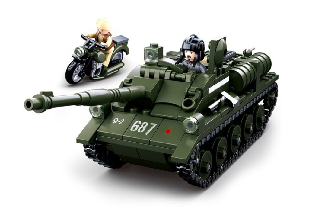 WW2 Soviet SU-85 Tank Destroyer — Brick Block Army