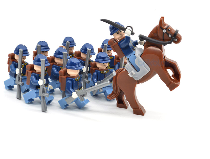 comaptible lego Union soldiers battle pack