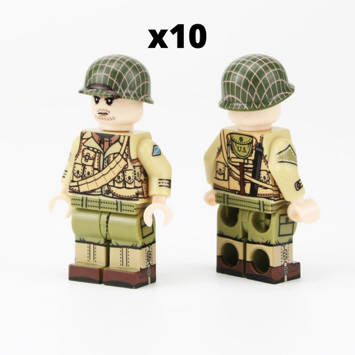 WW2 US Army Rangers from Brick block army