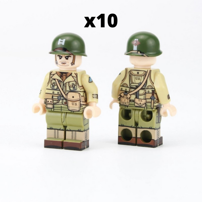 WW2 US Army Rangers from brick block army
